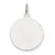 14k White Gold Round Disc Charm hide-image