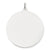 14k White Gold Round Disc Charm hide-image