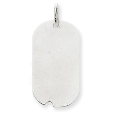 14k White Gold Dog Tag Disc Charm hide-image