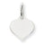 14k White Gold Heart Disc Charm hide-image