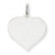 14k White Gold Heart Disc Charm hide-image