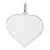 14k White Gold Heart Disc Charm hide-image