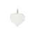 Heart Disc Charm in 14k White Gold