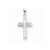 14k White Gold Solid Cross Pendant, Pretty Pendants for Necklace