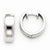 14k White Gold Hinged Hoop Earrings