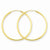 14k Yellow Gold 1.5mm Polished Round Endless Hoop Earrings