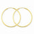 14k Yellow Gold 1.5mm Polished Round Endless Hoop Earrings