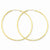 14k Yellow Gold 1.5mm Polished Round Endless Hoop Earrings