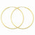 14k Yellow Gold 1.5mm Polished Round Endless Hoop Earrings