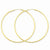 14k Yellow Gold 1.5mm Polished Round Endless Hoop Earrings