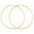 14k Yellow Gold 1.5mm Polished Round Endless Hoop Earrings