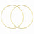 14k Yellow Gold 1.5mm Polished Round Endless Hoop Earrings