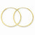 10k Yellow Gold 1.25 x 30 mm Diamond-cut Endless Hoop Earring, Jewelry Earrings