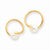 14k Yellow Gold Fancy Freshwater Cultured Pearl Earrings