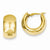 14k Wide Puffed Hoop Earrings