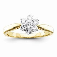 14k Yellow Gold Diamond Engagement Ring