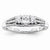 14k White Gold Diamond Engagement Ring