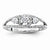 14k White Gold Diamond Engagement Ring