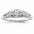 14k White Gold Diamond Engagement Ring