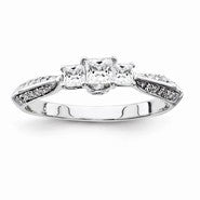 14k White Gold Diamond Engagement Ring