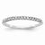 14k White Gold Diamond Wedding Band