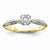 14k Yellow Gold Diamond Engagement Ring