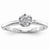 14k White Gold Diamond Engagement Ring