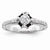 14k White Gold Diamond Engagement Ring