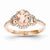 14k Rose Gold Morganite & Diamond Ring