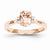 14k Rose Gold Morganite & Diamond Ring