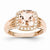 14k Rose Gold Morganite & Diamond Ring