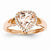 14k Rose Gold Morganite & Diamond Ring