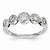 14k White Gold Diamond Wedding Band