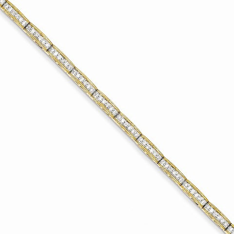 14K Yellow Gold Diamond Bracelet