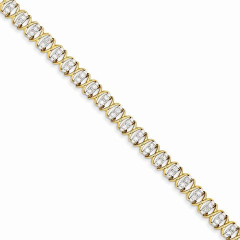 14K Yellow Gold Diamond Bracelet