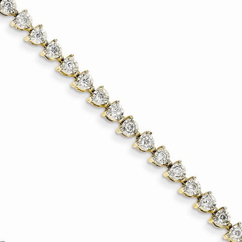 14K Yellow Gold Diamond Bracelet