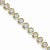 14K Yellow Gold Diamond Circle Link Bracelet