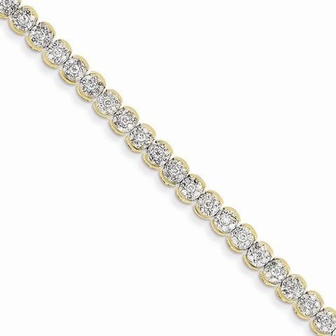 14K Yellow Gold Diamond Bracelet