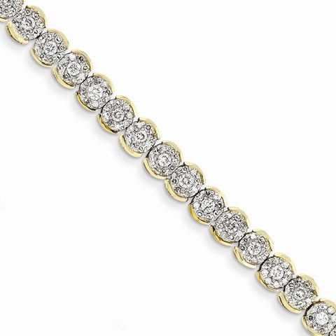 14K Yellow Gold Diamond Bracelet