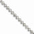 14K White Gold Diamond Circle Link Bracelet