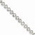 14K White Gold Diamond Circle Link Bracelet