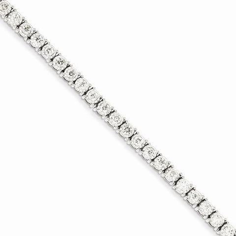 14K White Gold Illusion Setting Diamond Bracelet