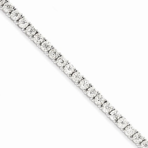 14K White Gold Illusion Setting Diamond Bracelet