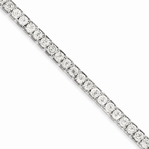 14K White Gold Diamond Tennis Bracelet