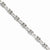 14K White Gold Diamond X Bracelet