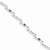 14K White Gold Diamond and Emerald Gemstone Bracelet