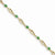 14K Yellow Gold Diamond and Emerald Pearshape Bracelet