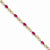 14K Yellow Gold Diamond and African Ruby Bracelet