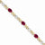 14K Yellow Gold Diamond and Ruby Bracelet