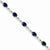 14K White Gold Diamond and Sapphire Bracelet